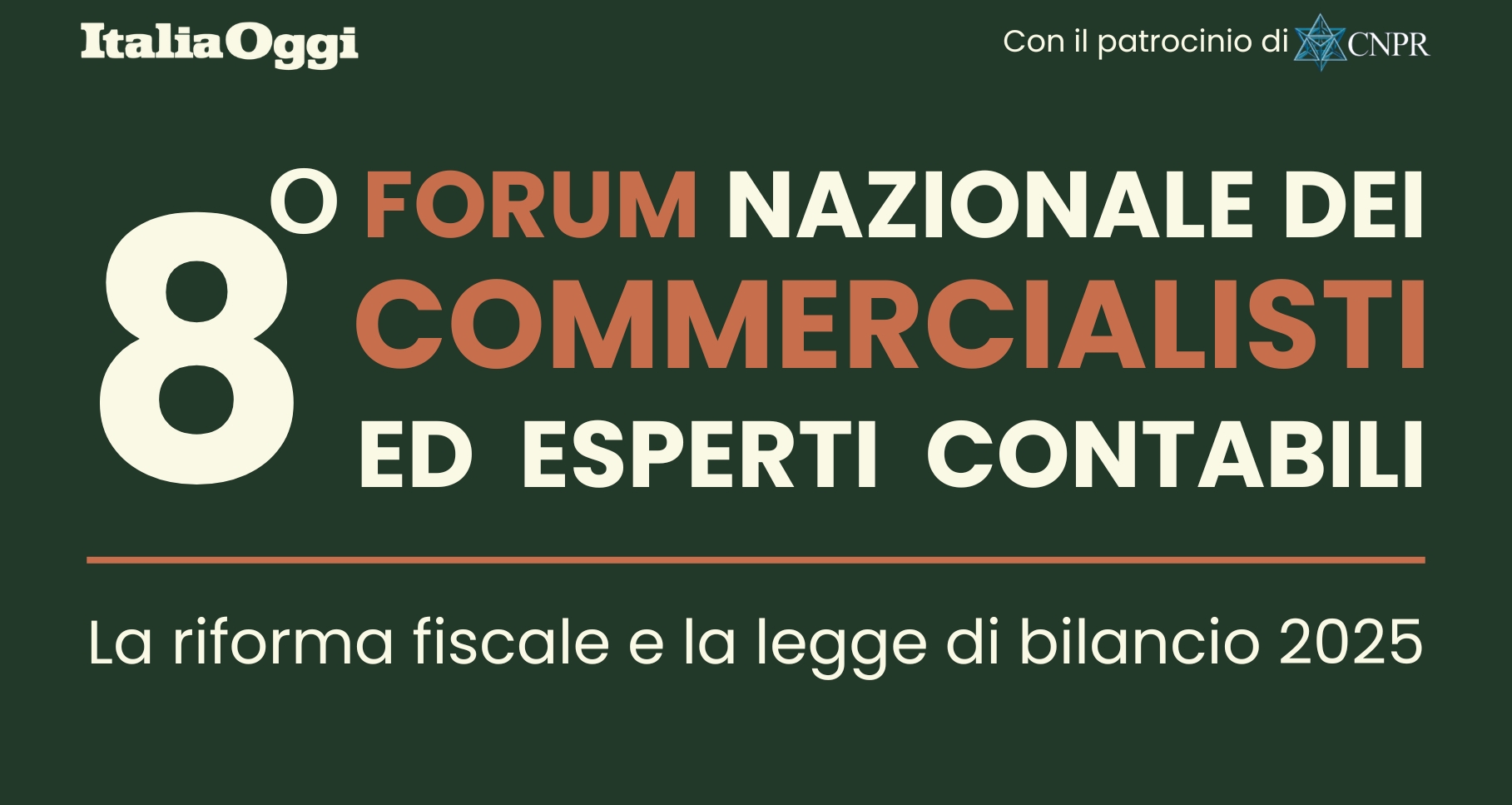 8° Forum nazionale dei Commercialisti ed Esperti Contabili